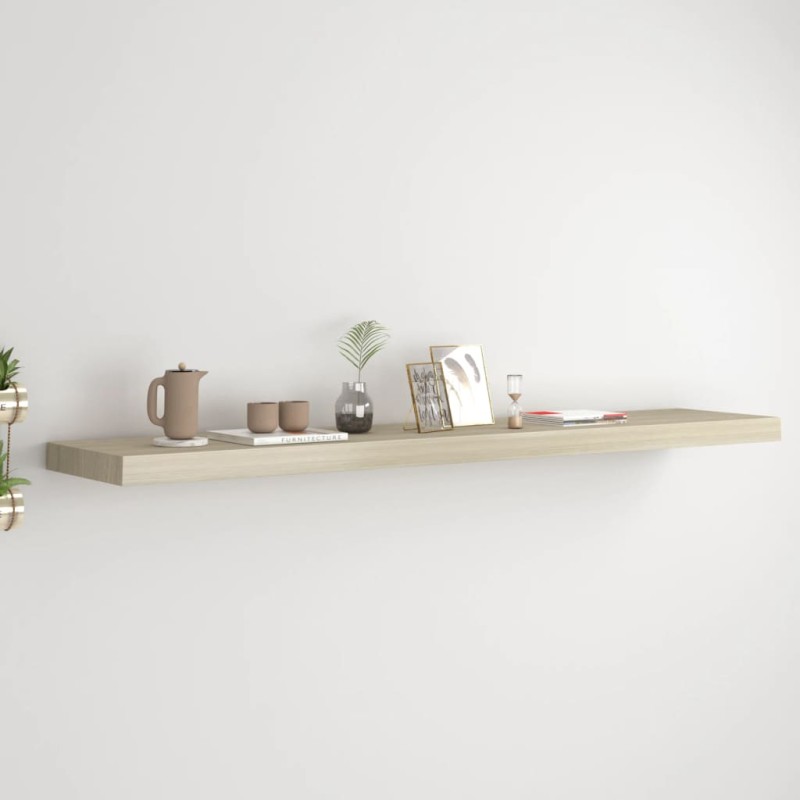 vidaXL Schwebendes Wandregal Eichefarben 120x23,5x3,8 cm MDF vidaXL Schwebendes Wandregal Eichefarben 120x23,5x3,8 cm MDF