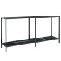 vidaXL Konsolentisch Schwarz 160x35x75,5 cm cm Hartglas vidaXL Konsolentisch Schwarz 160x35x75,5 cm cm Hartglas