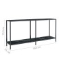 vidaXL Konsolentisch Schwarz 160x35x75,5 cm cm Hartglas vidaXL Konsolentisch Schwarz 160x35x75,5 cm cm Hartglas