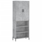 Highboard Betongrau 69,5x34x180 cm Holzwerkstoff Highboard Betongrau 69,5x34x180 cm Holzwerkstoff