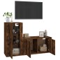 vidaXL 2-tlg. TV-Schrank-Set Räuchereiche Holzwerkstoff vidaXL 2-tlg. TV-Schrank-Set Räuchereiche Holzwerkstoff