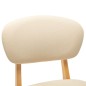 vidaXL Barhocker 2 Stk. Creme Stoff vidaXL Barhocker 2 Stk. Creme Stoff