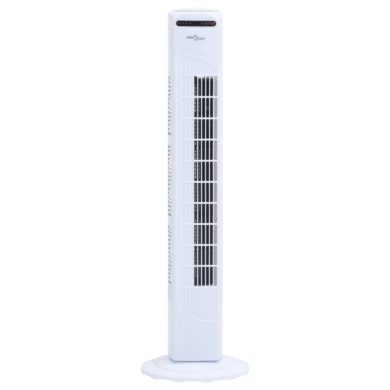 vidaXL Turmventilator mit Fernbedienung und Timer Φ24x80 cm Weiß vidaXL Turmventilator mit Fernbedienung und Timer Φ24x80 cm Weiß