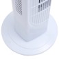 vidaXL Turmventilator mit Fernbedienung und Timer Φ24x80 cm Weiß vidaXL Turmventilator mit Fernbedienung und Timer Φ24x80 cm Weiß