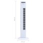 vidaXL Turmventilator mit Fernbedienung und Timer Φ24x80 cm Weiß vidaXL Turmventilator mit Fernbedienung und Timer Φ24x80 cm Weiß