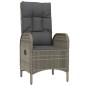 vidaXL 7-tlg. Garten-Essgruppe mit Kissen Grau Poly Rattan vidaXL 7-tlg. Garten-Essgruppe mit Kissen Grau Poly Rattan