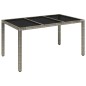 vidaXL 7-tlg. Garten-Essgruppe mit Kissen Grau Poly Rattan vidaXL 7-tlg. Garten-Essgruppe mit Kissen Grau Poly Rattan