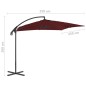 vidaXL Ampelschirm mit Stahlmast 250x250 cm Weinrot vidaXL Ampelschirm mit Stahlmast 250x250 cm Weinrot
