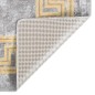 vidaXL Teppich Waschbar 80x300 cm Grau Rutschfest vidaXL Teppich Waschbar 80x300 cm Grau Rutschfest