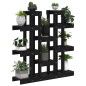 vidaXL Pflanzenständer Schwarz 104,5x25x109,5 cm Massivholz Kiefer