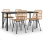 vidaXL 5-tlg. Garten-Essgruppe Poly Rattan vidaXL 5-tlg. Garten-Essgruppe Poly Rattan