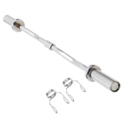 vidaXL Olympische Curlstange 120 cm Stahl