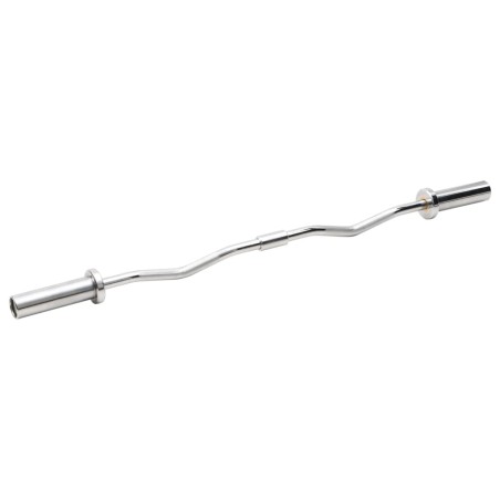 vidaXL Olympische Curlstange 120 cm Stahl