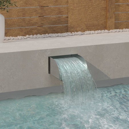 vidaXL Wasserfall 30x34x14 cm Edelstahl 304  