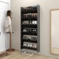 vidaXL Wand-Schuhschränke 2 Stk. Hochglanz-Grau 80x18x90 cm vidaXL Wand-Schuhschränke 2 Stk. Hochglanz-Grau 80x18x90 cm