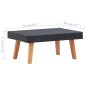 vidaXL 3-tlg. Garten-Lounge-Set mit Auflagen Poly Rattan Schwarz vidaXL 3-tlg. Garten-Lounge-Set mit Auflagen Poly Rattan Schwarz