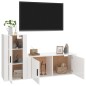vidaXL 2-tlg. TV-Schrank-Set Hochglanz-Weiß Holzwerkstoff vidaXL 2-tlg. TV-Schrank-Set Hochglanz-Weiß Holzwerkstoff
