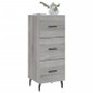 vidaXL Sideboard Grau Sonoma 34,5x34x90 cm Holzwerkstoff vidaXL Sideboard Grau Sonoma 34,5x34x90 cm Holzwerkstoff