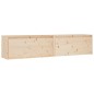 vidaXL Wandschränke 2 Stk. 80x30x35 cm Massivholz Kiefer vidaXL Wandschränke 2 Stk. 80x30x35 cm Massivholz Kiefer