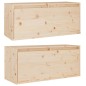 vidaXL Wandschränke 2 Stk. 80x30x35 cm Massivholz Kiefer vidaXL Wandschränke 2 Stk. 80x30x35 cm Massivholz Kiefer