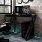 vidaXL Gaming-Schreibtisch mit ZZ-Gestell Schwarz und Rot 90x60x75 cm vidaXL Gaming-Schreibtisch mit ZZ-Gestell Schwarz und Rot 90x60x75 cm