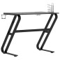 vidaXL Gaming-Schreibtisch mit ZZ-Gestell Schwarz und Rot 90x60x75 cm vidaXL Gaming-Schreibtisch mit ZZ-Gestell Schwarz und Rot 90x60x75 cm