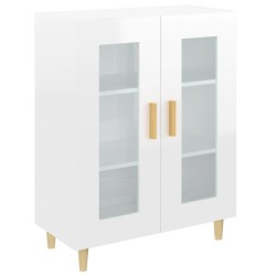 vidaXL Sideboard Hochglanz-Weiß 69,5x34x90 cm Holzwerkstoff