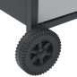 Gasgrill 4+1 Brenner Schwarz und Silbern Stahl & Edelstahl Gasgrill 4+1 Brenner Schwarz und Silbern Stahl & Edelstahl