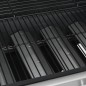 Gasgrill 4+1 Brenner Schwarz und Silbern Stahl & Edelstahl Gasgrill 4+1 Brenner Schwarz und Silbern Stahl & Edelstahl