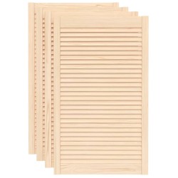 vidaXL Schranktüren Lamellen-Design 4 Stk. 99,3x59,4 cm Massivholz