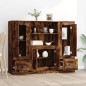 vidaXL Highboards 3 Stk. Räuchereiche Holzwerkstoff vidaXL Highboards 3 Stk. Räuchereiche Holzwerkstoff