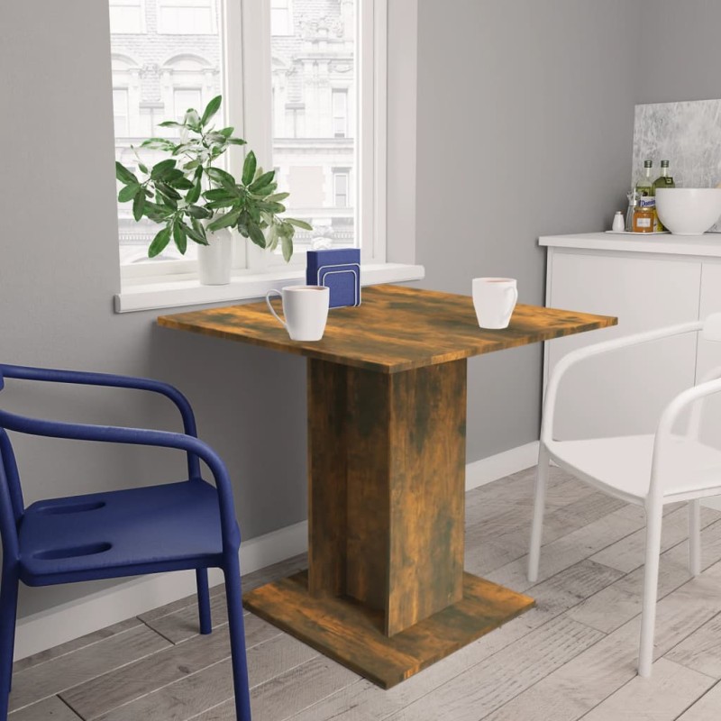 vidaXL Esstisch Räuchereiche 80x80x75 cm Holzwerkstoff vidaXL Esstisch Räuchereiche 80x80x75 cm Holzwerkstoff
