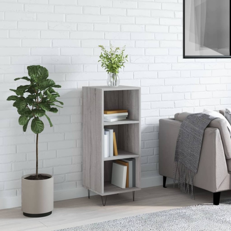 vidaXL Sideboard Grau Sonoma 34,5x32,5x90 cm Holzwerkstoff vidaXL Sideboard Grau Sonoma 34,5x32,5x90 cm Holzwerkstoff
