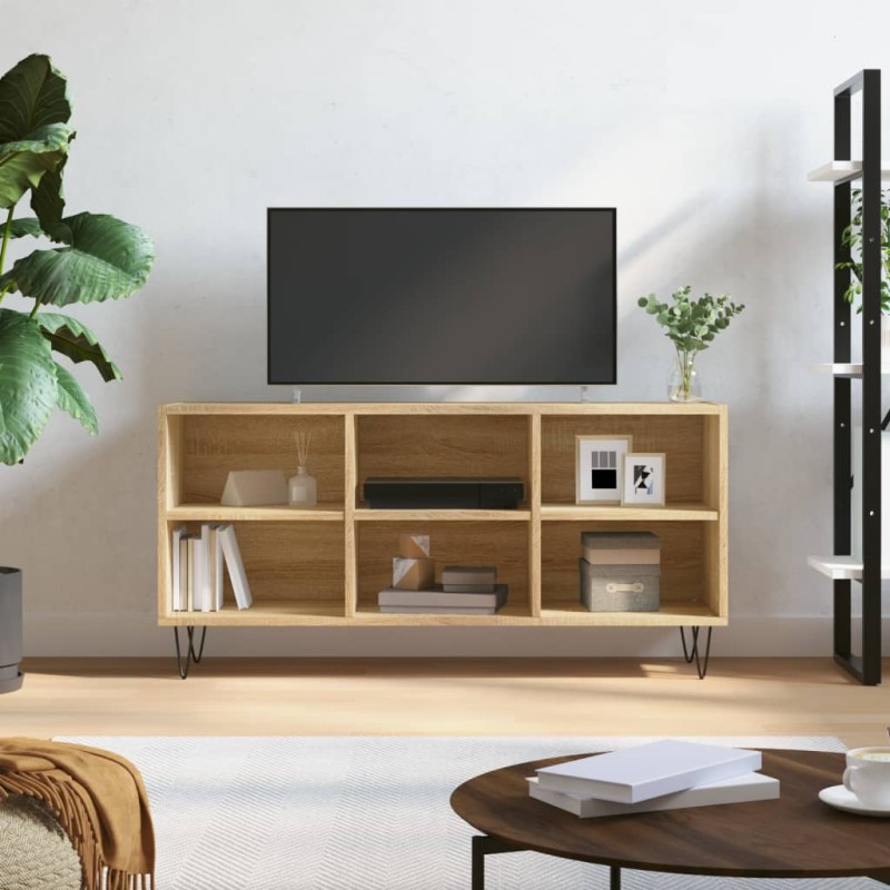 vidaXL TV-Schrank Sonoma-Eiche 103,5x30x50 cm Holzwerkstoff vidaXL TV-Schrank Sonoma-Eiche 103,5x30x50 cm Holzwerkstoff