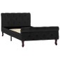 vidaXL Bettgestell Schwarz Samt 90 x 200 cm vidaXL Bettgestell Schwarz Samt 90 x 200 cm