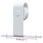 vidaXL Mini Schiebetürbeschlag Set für Schranktüren Carbonstahl 183 cm vidaXL Mini Schiebetürbeschlag Set für Schranktüren Carbonstahl 183 cm