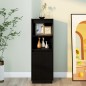 vidaXL Highboard Schwarz 37x34x110 cm Massivholz Kiefer vidaXL Highboard Schwarz 37x34x110 cm Massivholz Kiefer