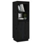 vidaXL Highboard Schwarz 37x34x110 cm Massivholz Kiefer vidaXL Highboard Schwarz 37x34x110 cm Massivholz Kiefer