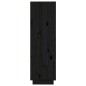 vidaXL Highboard Schwarz 37x34x110 cm Massivholz Kiefer vidaXL Highboard Schwarz 37x34x110 cm Massivholz Kiefer