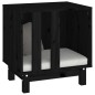 vidaXL Hundehütte Schwarz 50x40x52 cm Massivholz Kiefer vidaXL Hundehütte Schwarz 50x40x52 cm Massivholz Kiefer