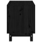 vidaXL Hundehütte Schwarz 50x40x52 cm Massivholz Kiefer vidaXL Hundehütte Schwarz 50x40x52 cm Massivholz Kiefer