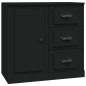 vidaXL Sideboards 2 Stk. Schwarz Holzwerkstoff vidaXL Sideboards 2 Stk. Schwarz Holzwerkstoff