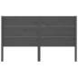 vidaXL Kopfteil Grau 146x4x100 cm Massivholz Kiefer vidaXL Kopfteil Grau 146x4x100 cm Massivholz Kiefer