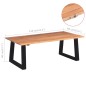 vidaXL Couchtisch Akazienholz Massiv 110 x 60 x 40 cm vidaXL Couchtisch Akazienholz Massiv 110 x 60 x 40 cm