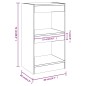 vidaXL Bücherregal/Raumteiler Grau Sonoma 40x30x72 cm vidaXL Bücherregal/Raumteiler Grau Sonoma 40x30x72 cm