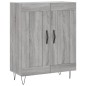 vidaXL Sideboard Grau Sonoma 69,5x34x90 cm Holzwerkstoff vidaXL Sideboard Grau Sonoma 69,5x34x90 cm Holzwerkstoff
