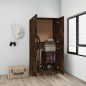 vidaXL Kleiderschrank Räuchereiche 82,5x51,5x180 cm Holzwerkstoff vidaXL Kleiderschrank Räuchereiche 82,5x51,5x180 cm Holzwerkstoff