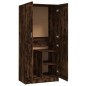 vidaXL Kleiderschrank Räuchereiche 82,5x51,5x180 cm Holzwerkstoff vidaXL Kleiderschrank Räuchereiche 82,5x51,5x180 cm Holzwerkstoff