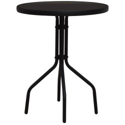 vidaXL 3-tlg. Bistro-Set PVC Rattan Schwarz