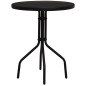 vidaXL 3-tlg. Bistro-Set PVC Rattan Schwarz vidaXL 3-tlg. Bistro-Set PVC Rattan Schwarz